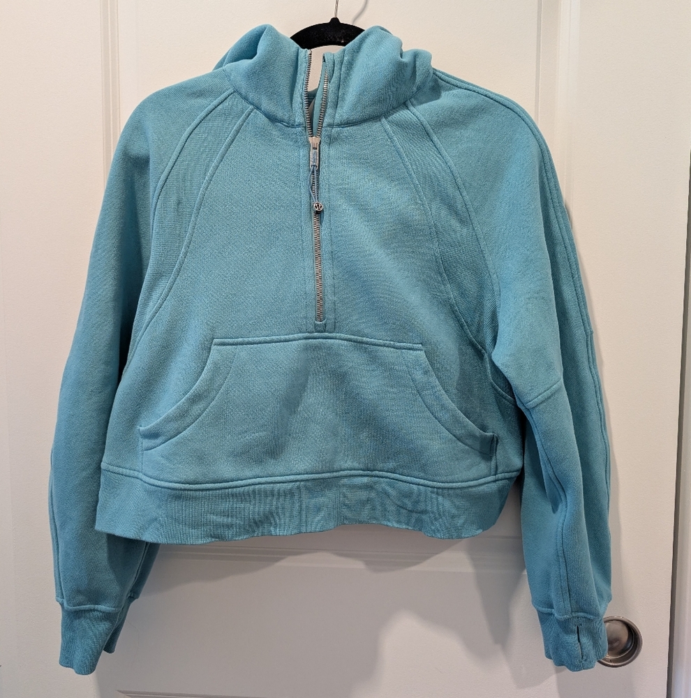 Lululemon Scuba Oversized Half-zip Hoodie, Tidal Teal, XS/S